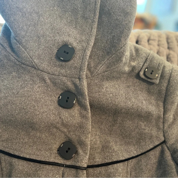 Soia & Kyo Grey Woman’s Wool Coat - Picture 6 of 16